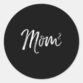 Cute Mom Shirts Mother's Day Design Studio Women's Ronde Sticker (Voorkant)
