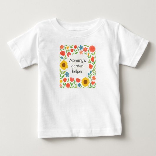 Cute Mommy's Garden Helper Floral  (Voorkant)