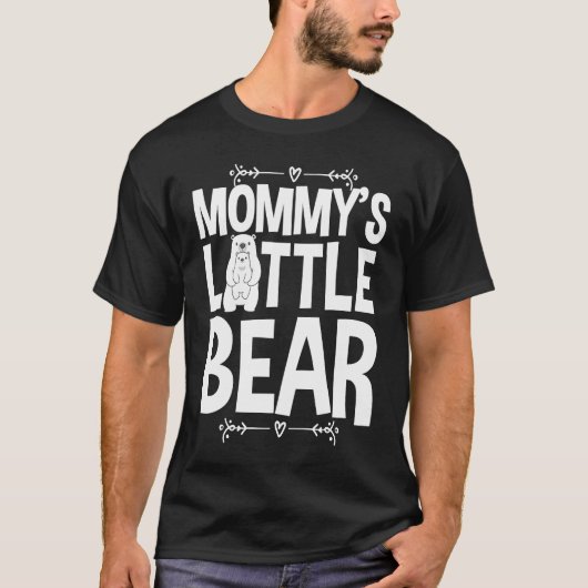Cute Mommy's Little Bear Love Hug Hugging Bear Cub T-shirt (Voorkant)