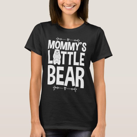 Cute Mommy's Little Bear Love Hug Hugging Bear Cub T-shirt (Voorkant)