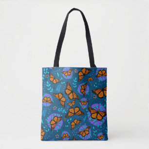 Cute Monarch Butterfly Garden Patronen Tote Bag