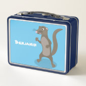 Cute mongoose cartoon illustratie (Achterkant)