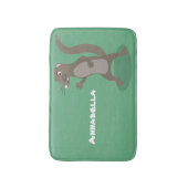 Cute mongoose cartoon illustratie badmat (Voorkant Verticaal)