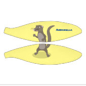 Cute mongoose cartoon illustratie basketbal (Panelen)