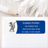 Cute mongoose cartoon illustratie etiket (Insitu)