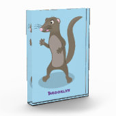 Cute mongoose cartoon illustratie fotoblokken (Links)