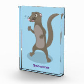 Cute mongoose cartoon illustratie fotoblokken (Rechts)