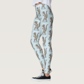Cute mongoose cartoon illustratie leggings (Links)