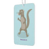 Cute mongoose cartoon illustratie luchtverfrisser (Links)