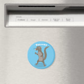 Cute mongoose cartoon illustratie magneet (Insitu (Vaatwasser))