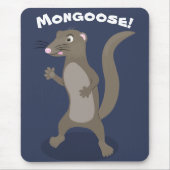 Cute mongoose cartoon illustratie muismat (Voorkant)