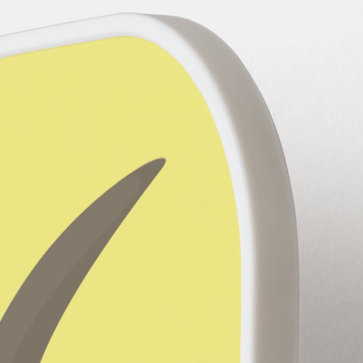 Cute mongoose cartoon illustratie pickleball paddle (Links Detail)