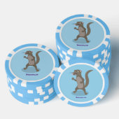 Cute mongoose cartoon illustratie poker chips (Opstapeling)