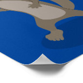 Cute mongoose cartoon illustratie poster (Hoek)