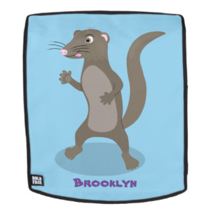 Cute mongoose cartoon illustratie rugtassen