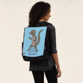 Cute mongoose cartoon illustratie rugtassen (Gedragen)