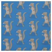 Cute mongoose cartoon illustratie stof (Swatch)