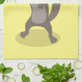 Cute mongoose cartoon illustratie theedoek (Gevouwen)