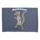Cute mongoose happy cartoon illustratie kussensloop (Voorkant)