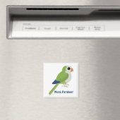 Cute Monk Parakeet Magneet (Insitu (Vaatwasser))
