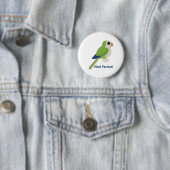 Cute Monk Parakeet Ronde Button 5,7 Cm (In situ)