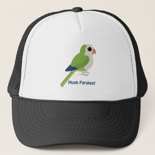 Cute Monk Parakeet Trucker Pet (Voorkant)