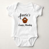 Cute Monkey Auntie Newborn Niece Nephew Romper (Voorkant)