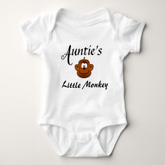 Cute Monkey Auntie Newborn Niece Nephew Romper (Voorkant)