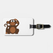 Cute Monkey Bagagelabel (Voorkant horizontaal)