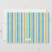 Cute Monkey Banana Baby shower Invitation Kaart (Achterkant)