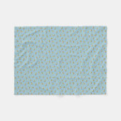 Cute Monkey Banana Pattern Fleece Blanket Deken (Voorkant (Horizontaal))