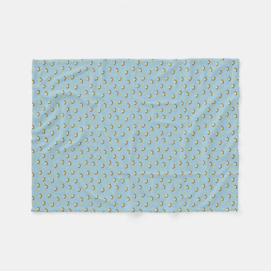 Cute Monkey Banana Pattern Fleece Blanket Deken (Voorkant (Horizontaal))