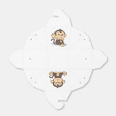 Cute Monkey Bedankdoosjes (Uitgevouwen)