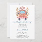 Cute Monkey Boy Baby Kaart (Voorkant)