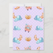 Cute Monkey Boy Baby Kaart (Achterkant)