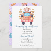 Cute Monkey Boy Baby Kaart (Voorkant / Achterkant)