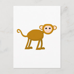 Cute Monkey. Briefkaart