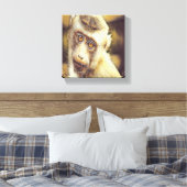 Cute monkey canvas afdruk (Insitu (Slaapkamer))