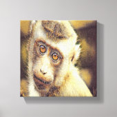 Cute monkey canvas afdruk (Voorkant)