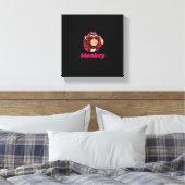 Cute Monkey Canvas Afdruk (Insitu (Slaapkamer))