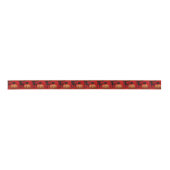 Cute Monkey Chinese Year Zodiac Birthday Ribbon Satijnen Lint (Voorkant)