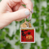 Cute Monkey Chinese Year Zodiac Birthday sleutelha Sleutelhanger (Hand)