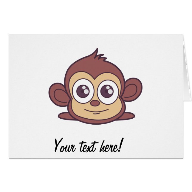 Cute monkey clipart (Voorkant Horizontaal)