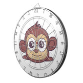 Cute monkey clipart dartbord (Voorkant Rechts)