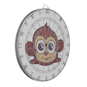 Cute monkey clipart dartbord (Voorkant Links)