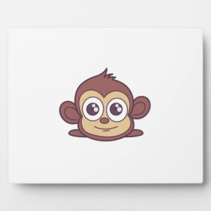 Cute monkey clipart fotoplaat