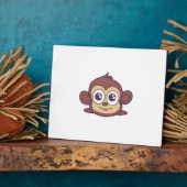 Cute monkey clipart fotoplaat (Zijkant)