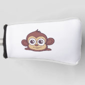 Cute monkey clipart golfheadcover (Voorkant)