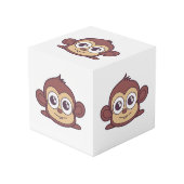 Cute monkey clipart kubus (Voorkant hoekig)