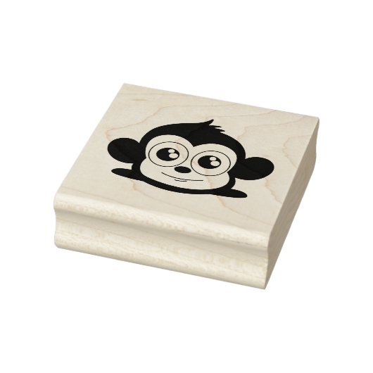 Cute monkey clipart rubberstempel (Stempel)